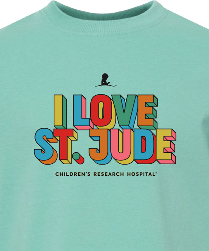 I Love St. Jude 3D Letters Toddler T-Shirt